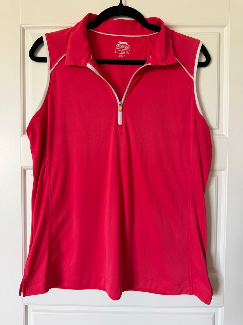 Slazenger Sleeveless Golf Polo - Hot Pink